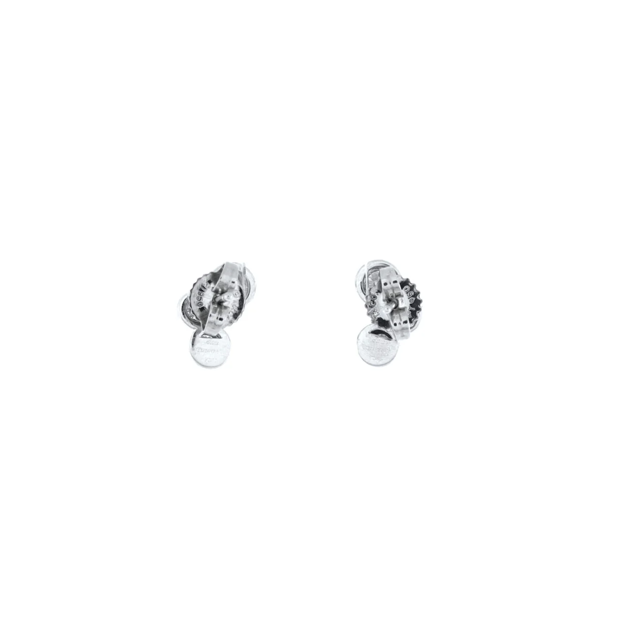 Bubbles Stud Earrings Platinum and Diamonds - Deep Luxury