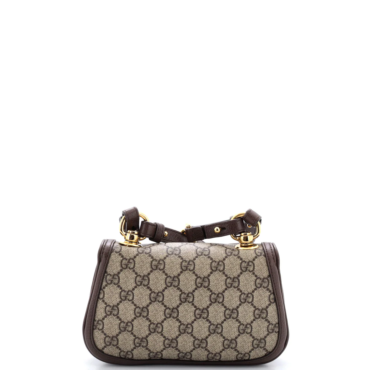 Blondie NM Chain Flap Bag GG Coated Canvas Small - Deep Luxury