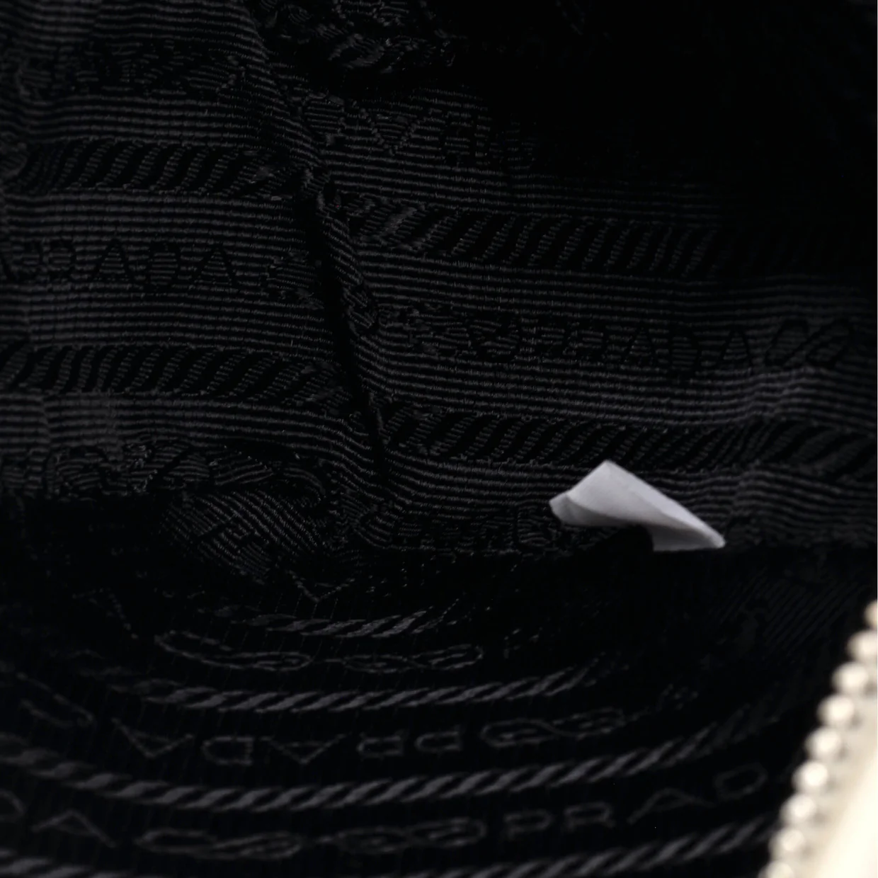 Triangle Logo Zip Shoulder Bag Embossed Leather Mini - Deep Luxury