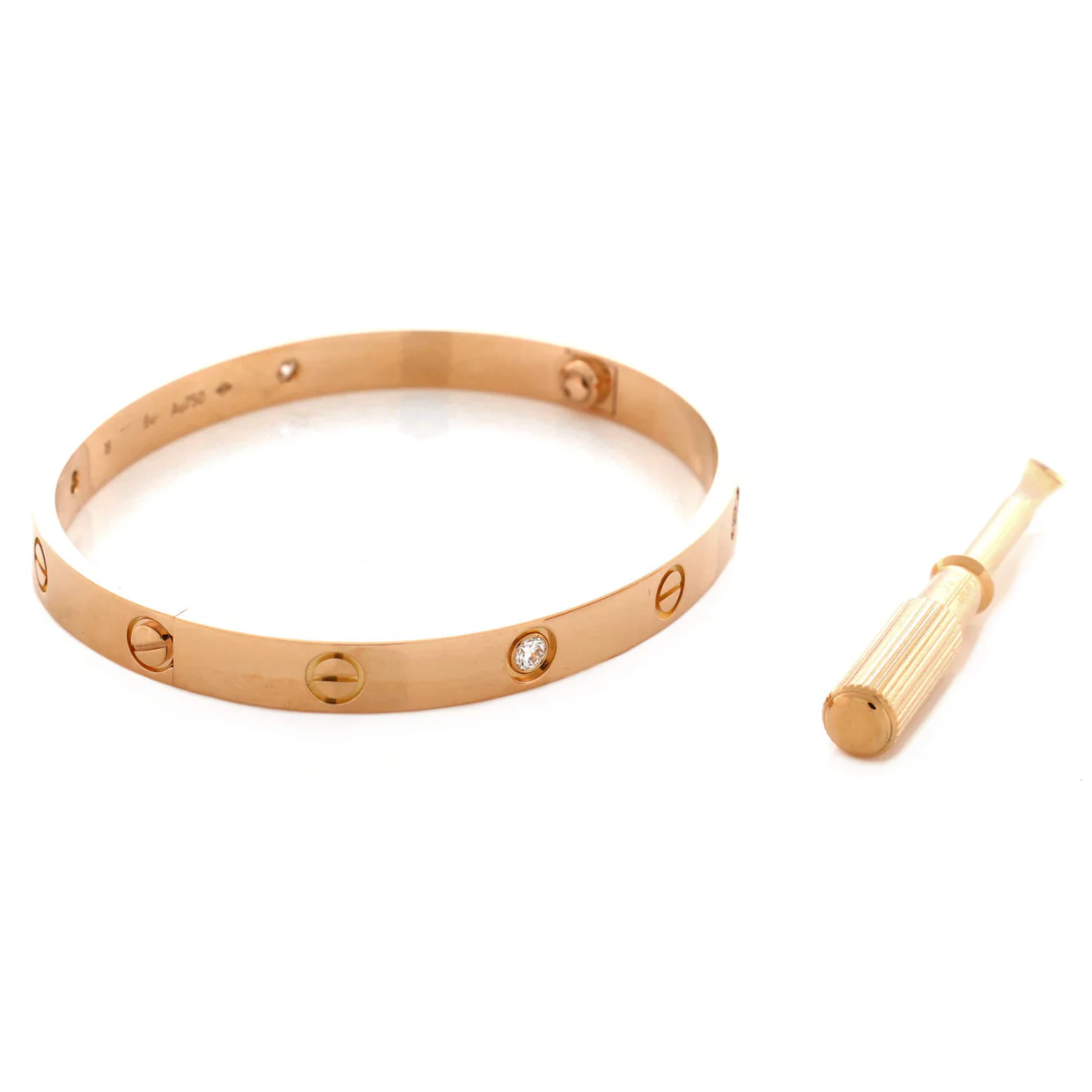 Love 4 Diamond Bracelet 18K Rose Gold with Diamonds - Deep Luxury