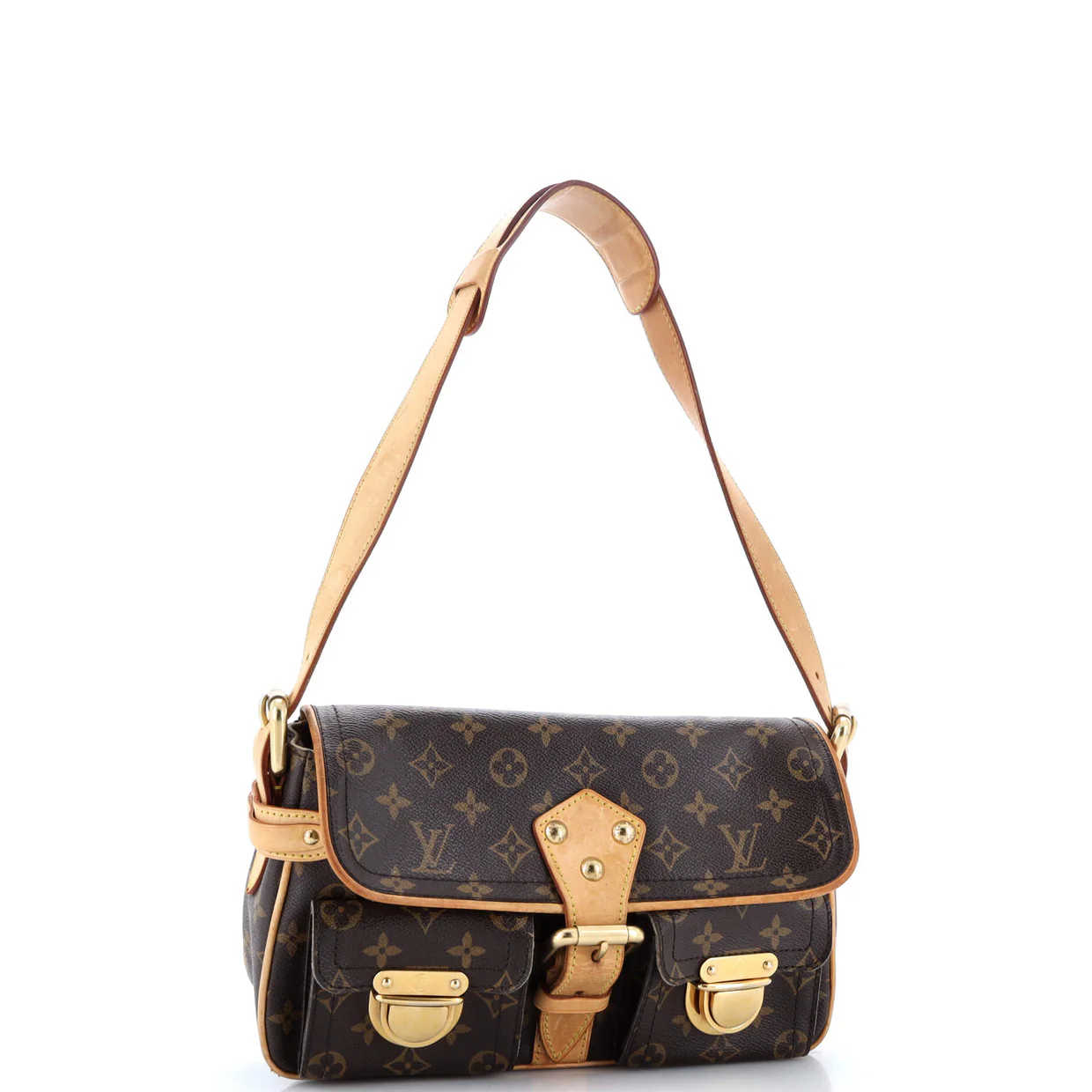 Hudson Handbag Monogram Canvas PM - Deep Luxury