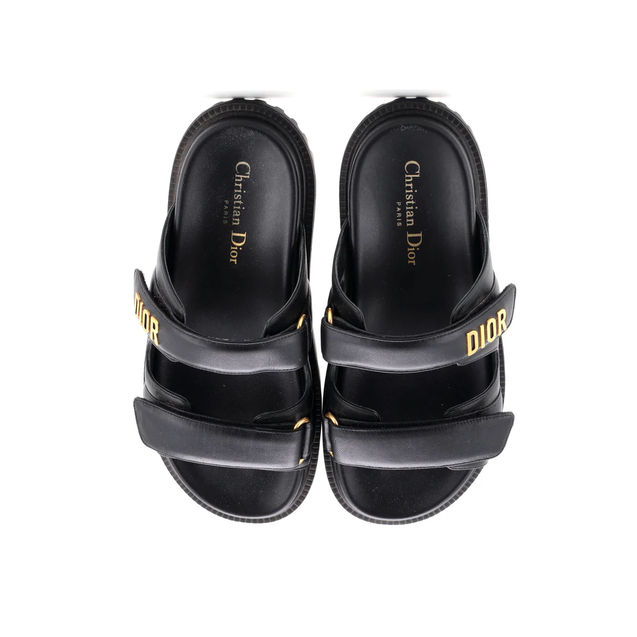Women's DiorAct Slide Sandals Leather - Deep Luxury