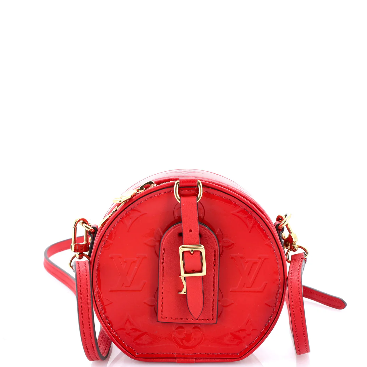 Mini Boite Chapeau Bag Monogram Vernis - Deep Luxury