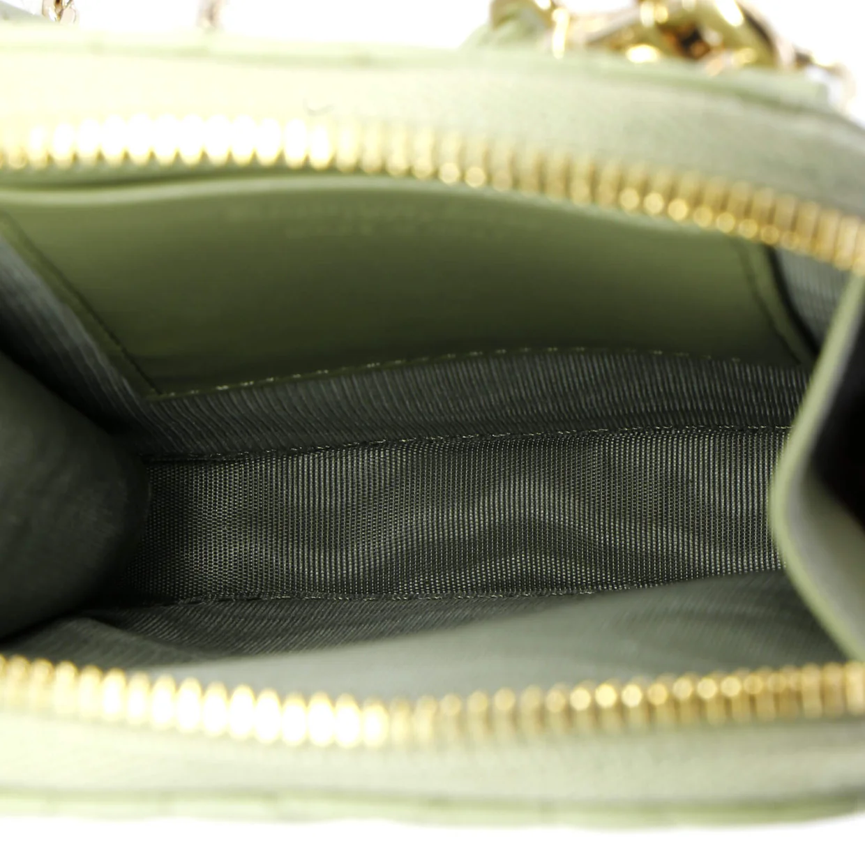 Lady Dior Phone Holder on Chain Cannage Quilt Lambskin - Deep Luxury