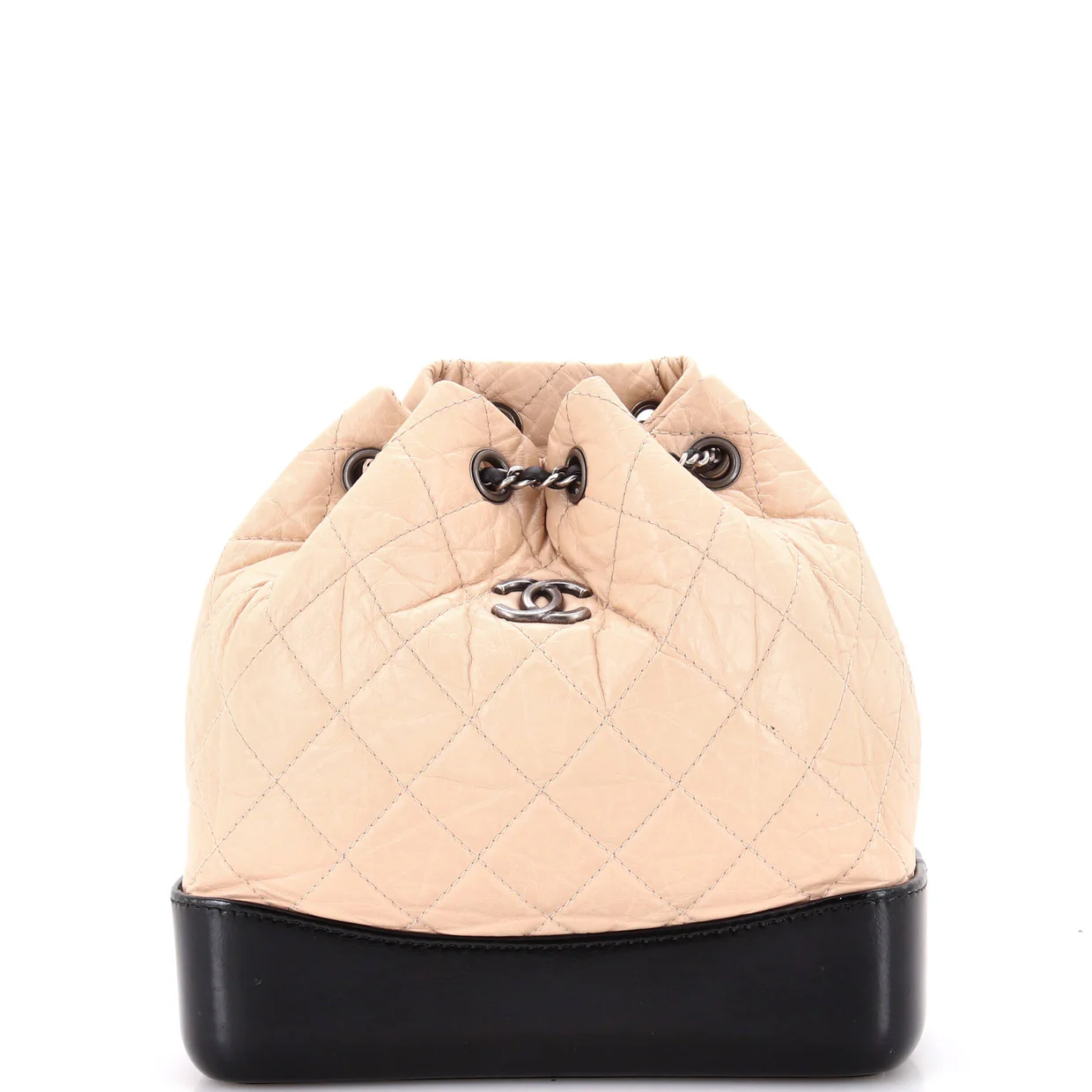 Gabrielle Backpack Quilted Aged Calfskin Small - Deep Luxury