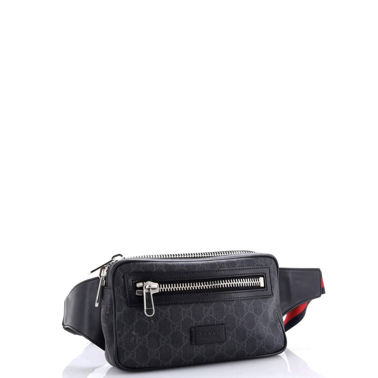 Front Pocket Camera Bag GG Crystal Coated Canvas Mini - Deep Luxury