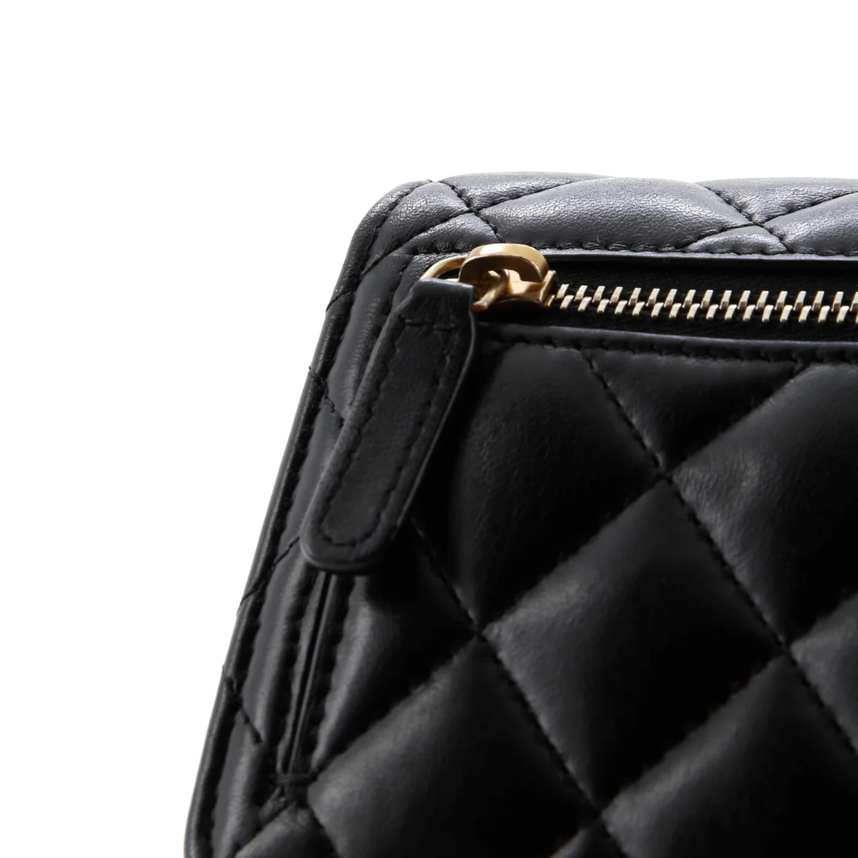 CC Enamel Full Flap Bag Quilted Lambskin Mini - Deep Luxury