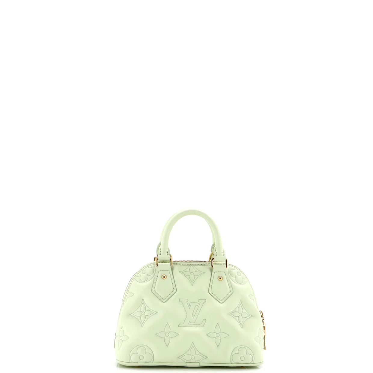 Alma Handbag Bubblegram Leather BB - Deep Luxury