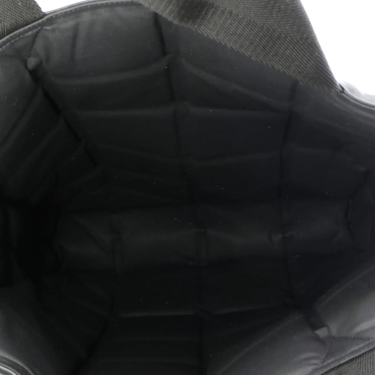 Open Tote Embossed Padded Leather Tall - Deep Luxury