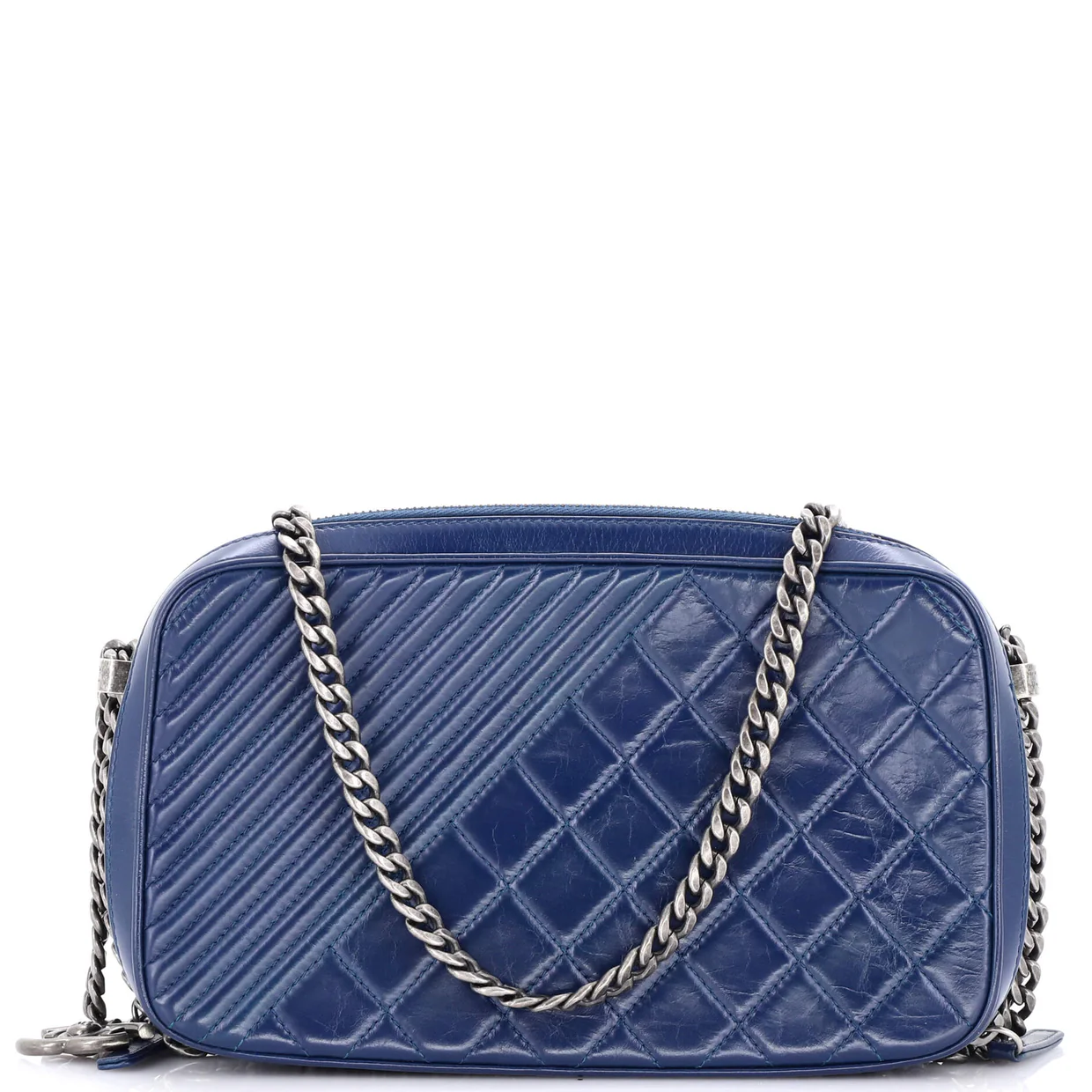 Coco Boy Camera Bag Quilted Leather Large - Deep Luxury