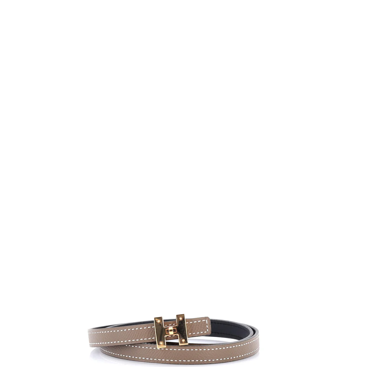 H Turnlock Reversible Belt Metal Thin 70 - Deep Luxury