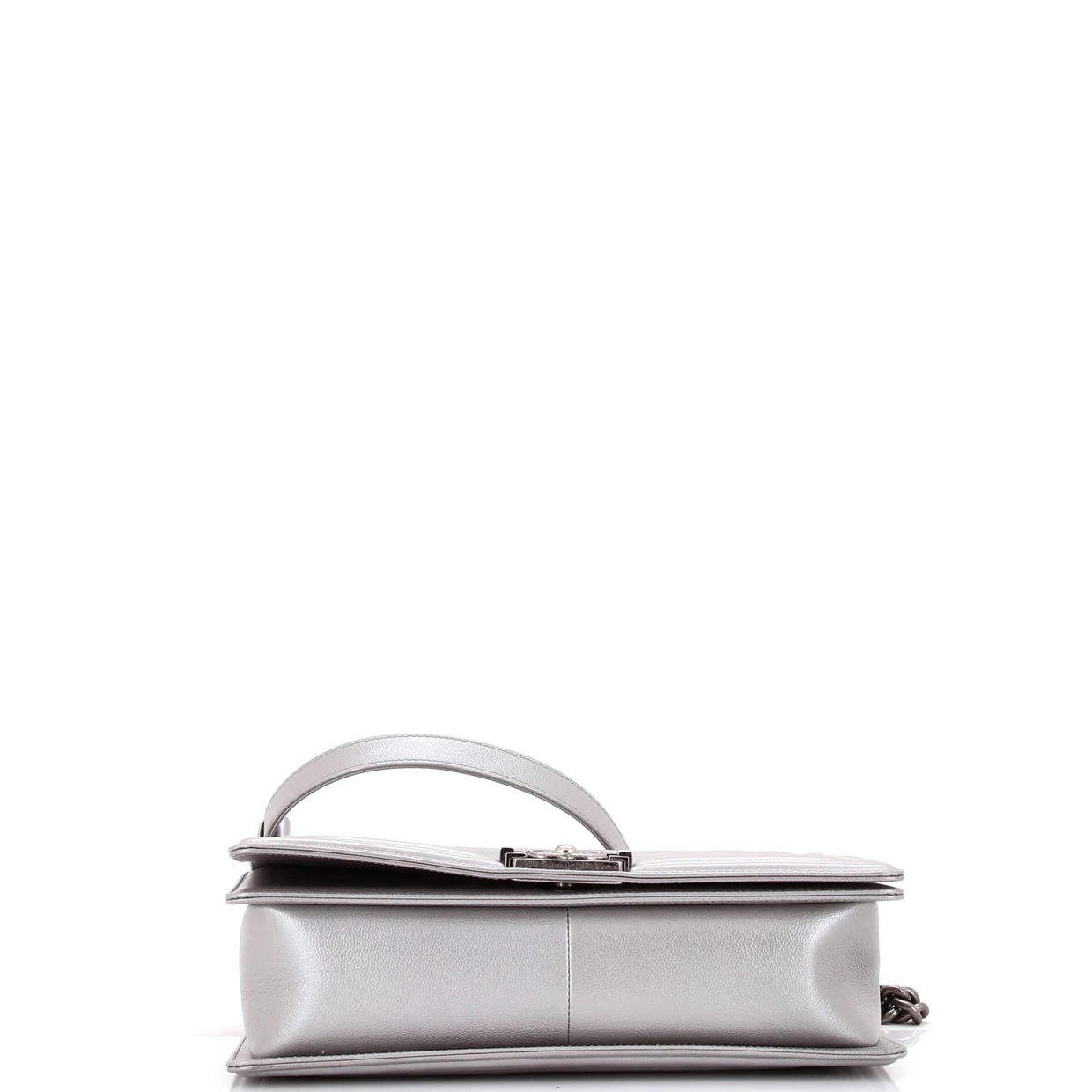 Boy Flap Bag Chevron Caviar New Medium - Deep Luxury