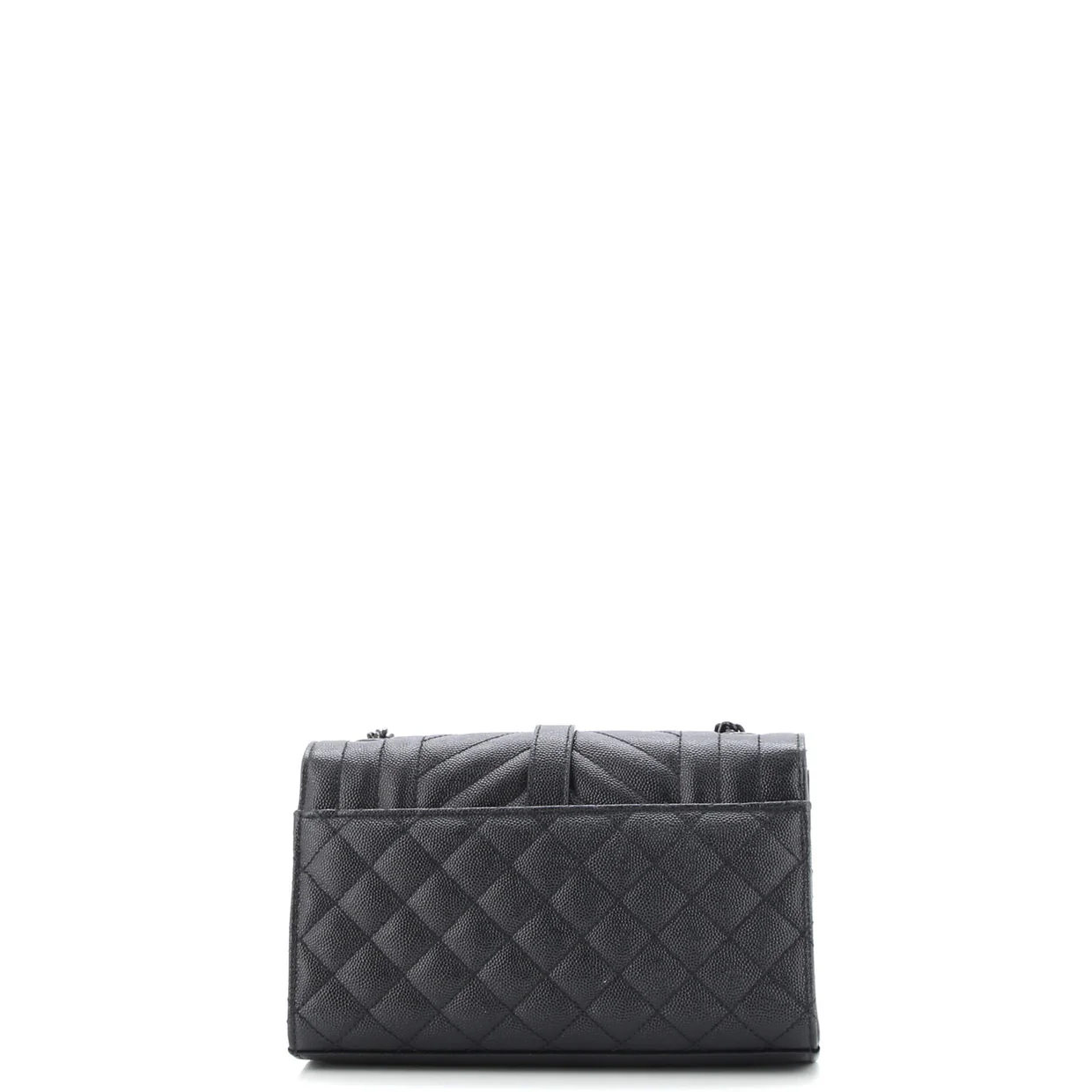 Classic Monogram Envelope Satchel Mixed Matelasse Leather Small - Deep Luxury