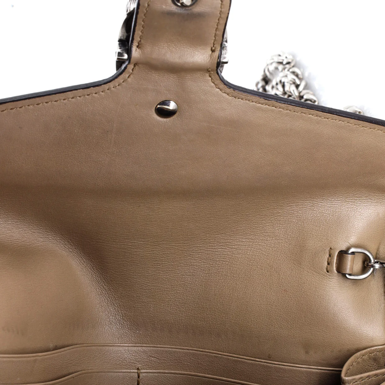 Dionysus Chain Wallet GG Coated Canvas Small - Deep Luxury