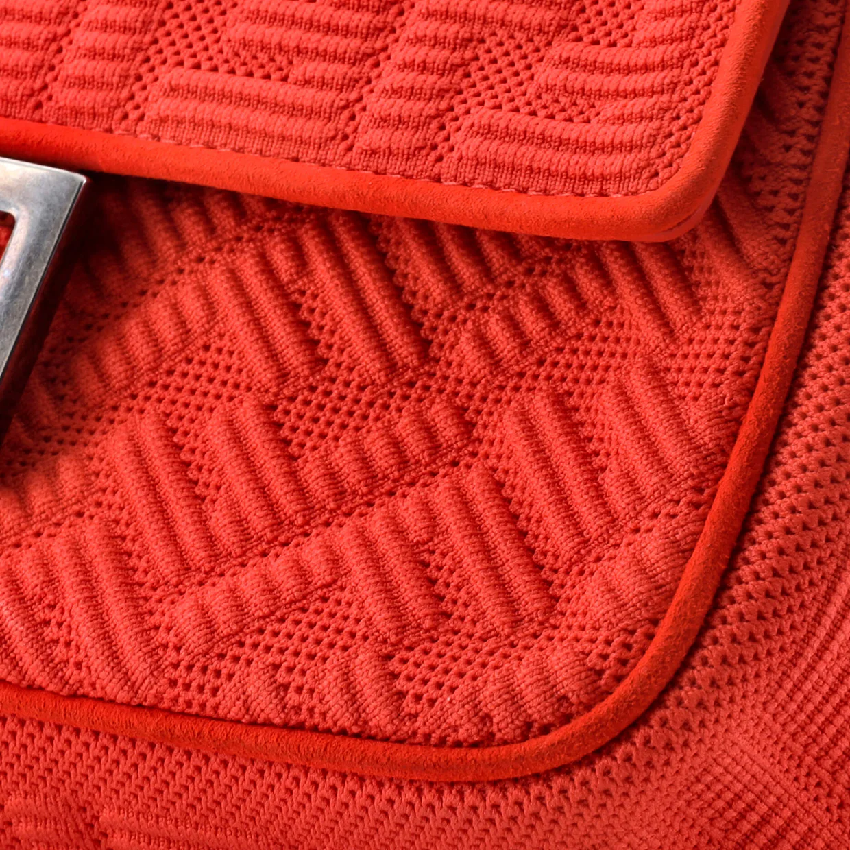 Midi Baguette Chain Bag Zucca Technical Mesh Medium - Deep Luxury