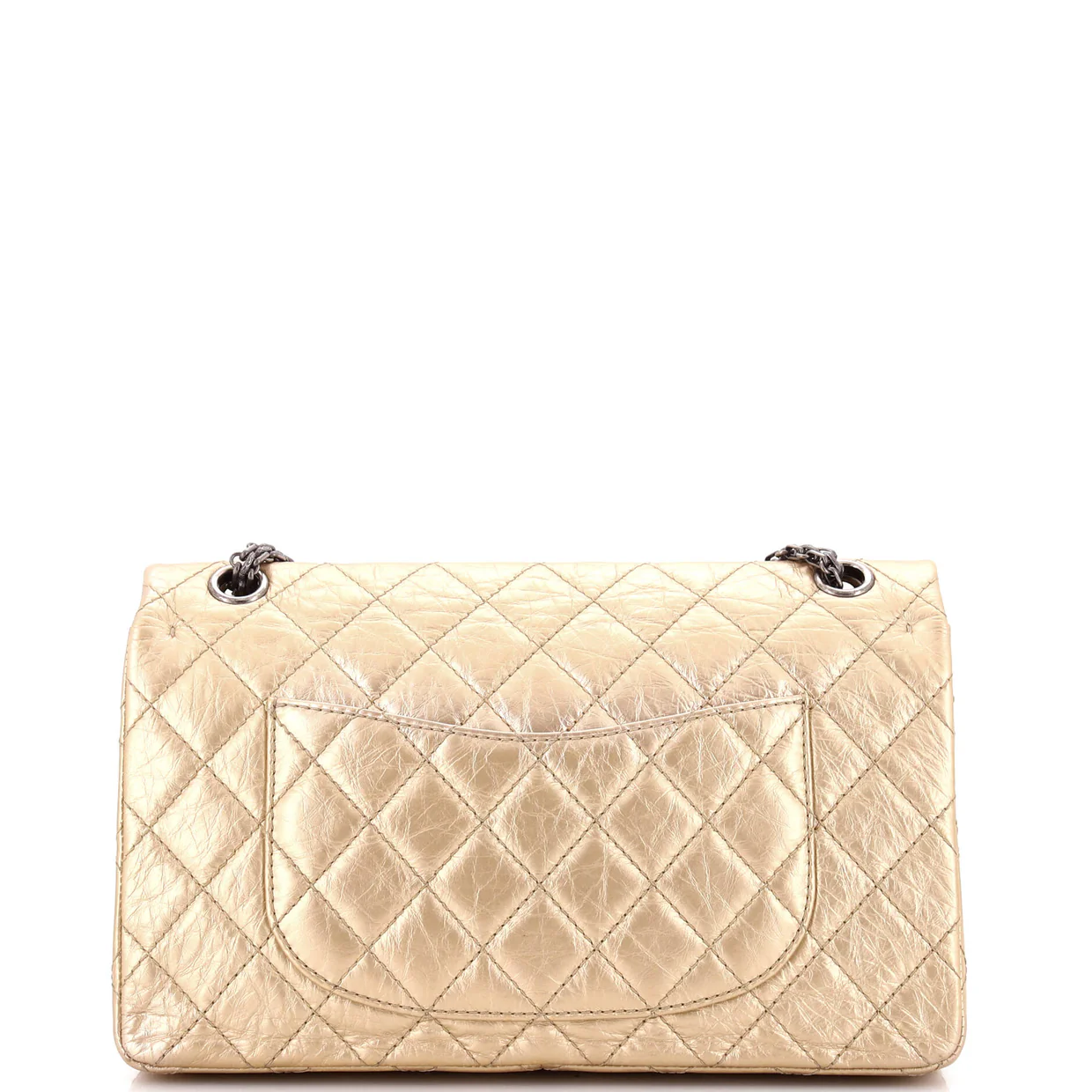 Reissue 2.55 Flap Bag Quilted Metallic Aged Calfskin 226 - Deep Luxury