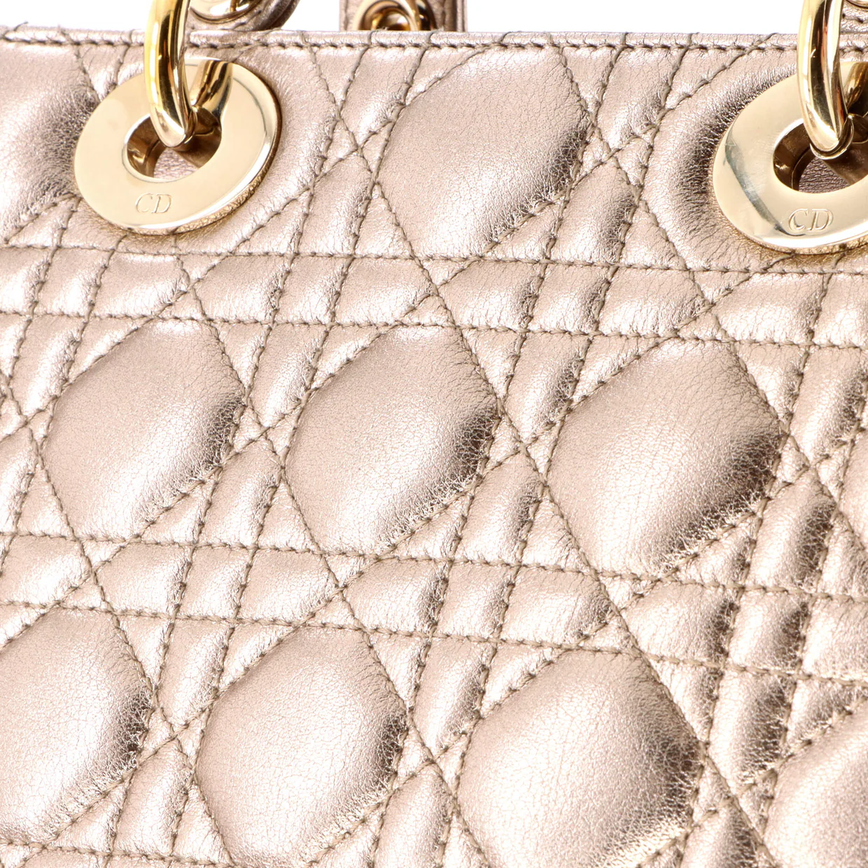 My ABCDior Lady Dior Bag Metallic Cannage Quilt Leather - Deep Luxury