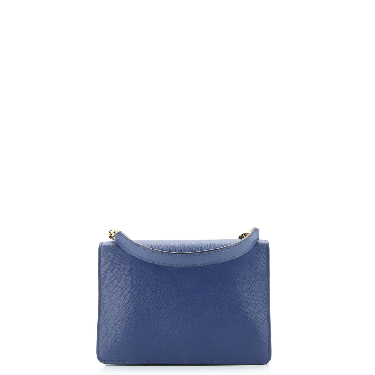 Envelope Flap Chain Shoulder bag Saffiano Leather Small - Deep Luxury