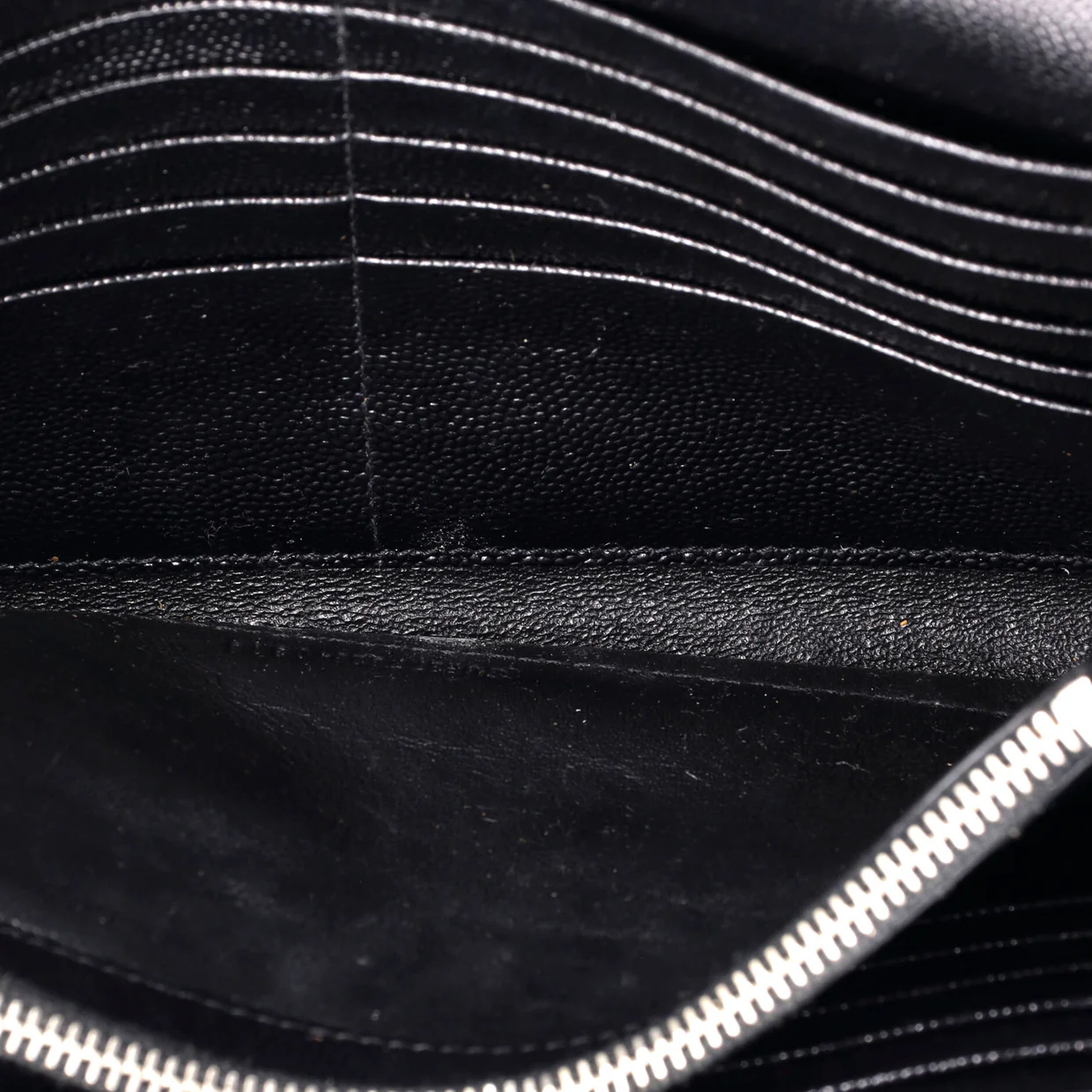 Classic Monogram Wallet on Chain Matelasse Chevron Leather Medium - Deep Luxury