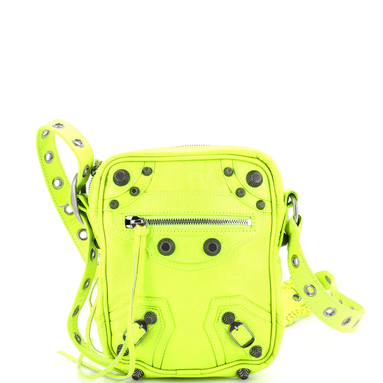 Le Cagole Giant Studs Crossbody Bag Leather - Deep Luxury