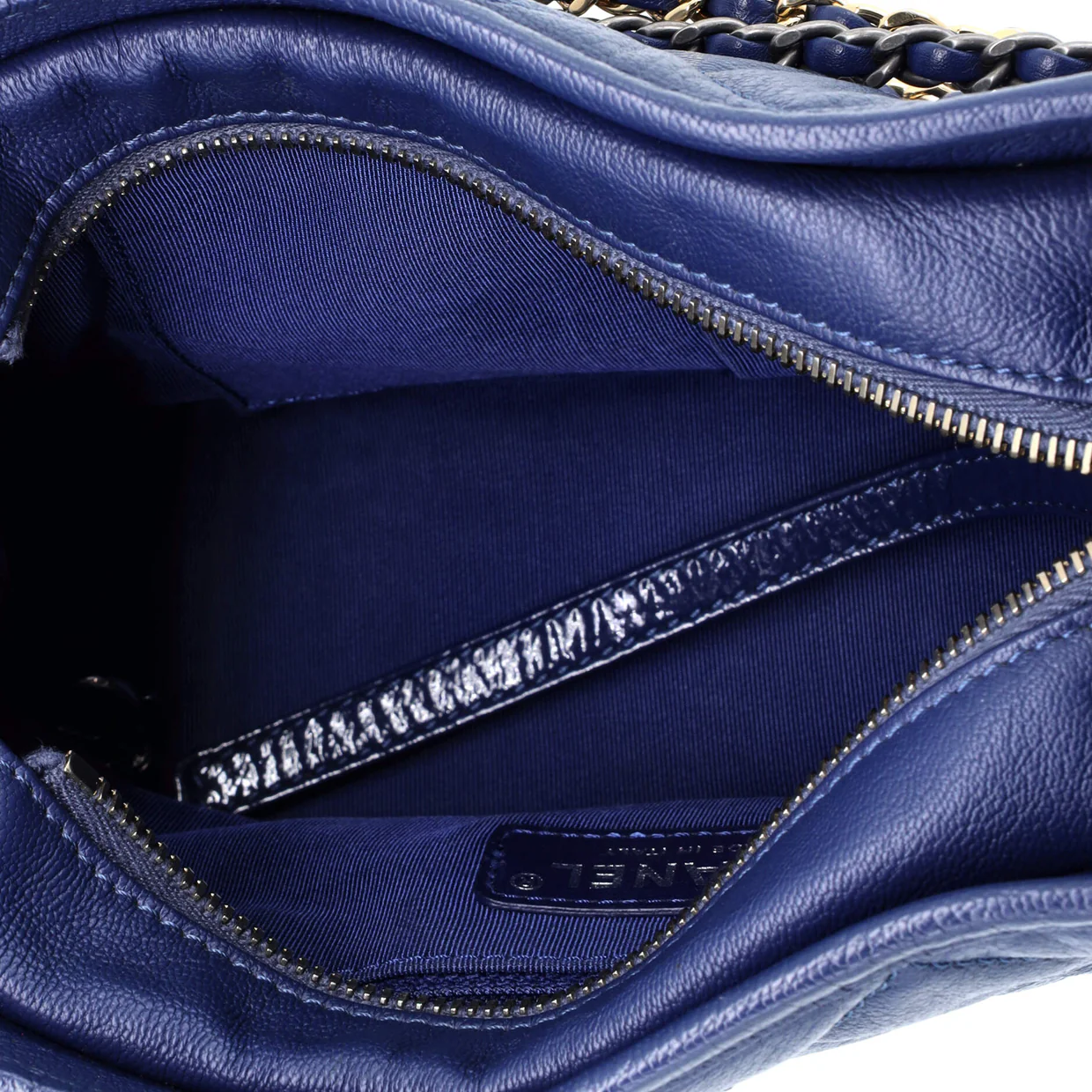 Gabrielle Hobo Quilted Goatskin and Patent Small - Deep Luxury