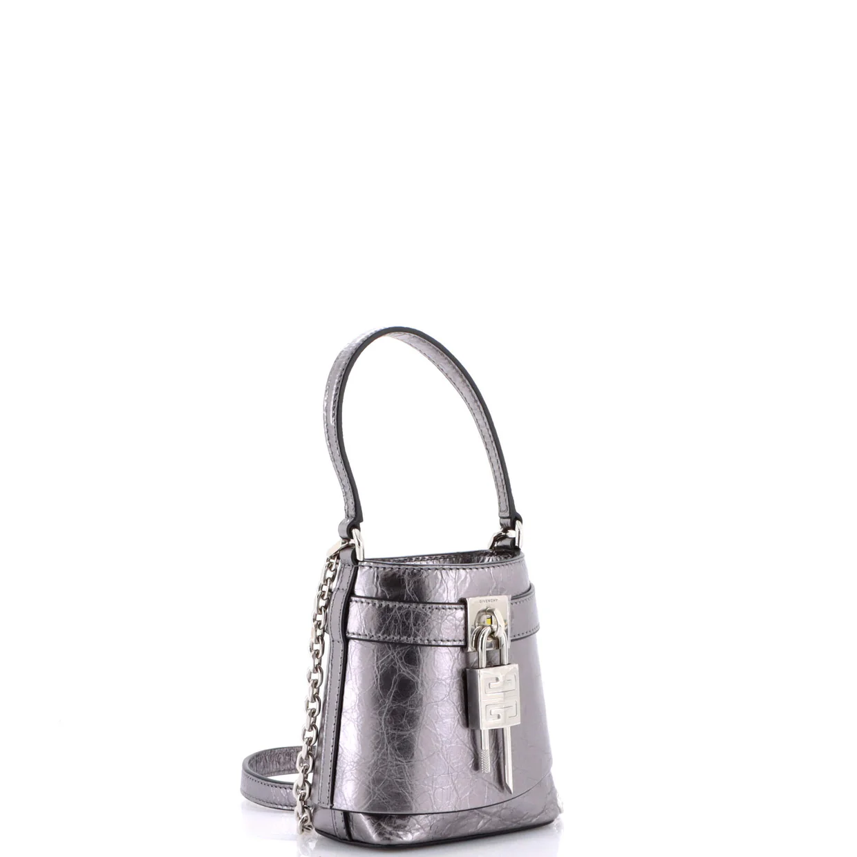 GV Shark Lock Bucket Bag Leather Micro - Deep Luxury