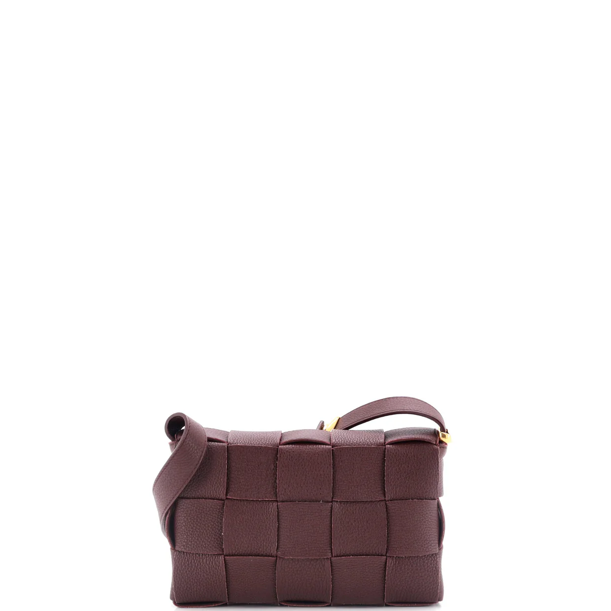 Cassette Crossbody Bag Maxi Intrecciato Grained Leather - Deep Luxury