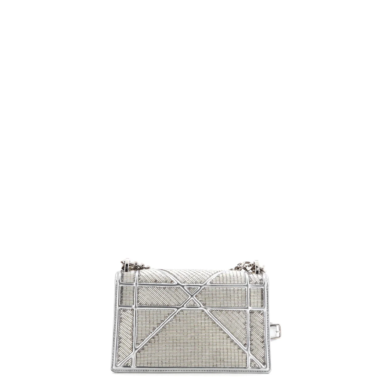 Diorama Flap Bag Beaded Leather Small - Deep Luxury