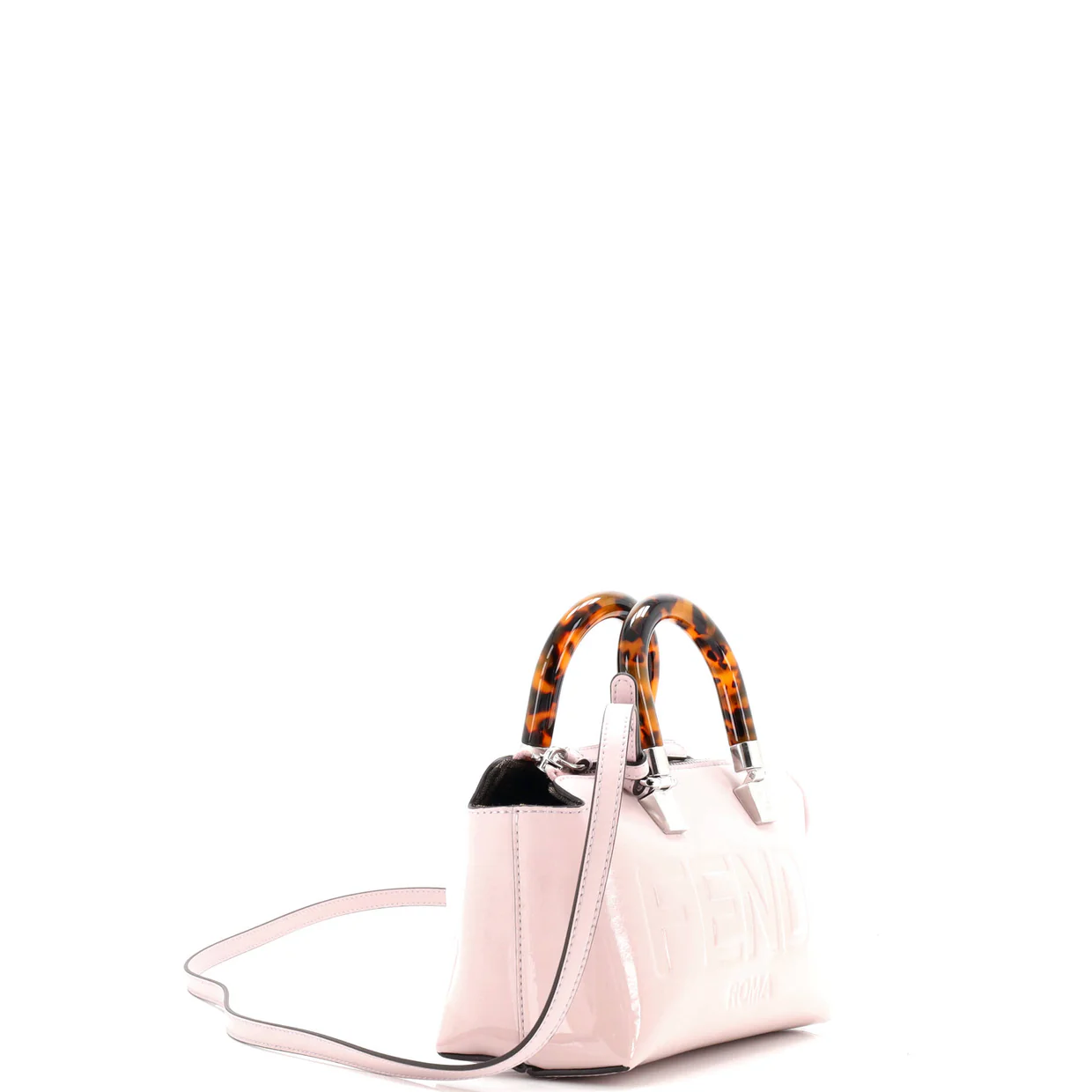 Logo By The Way Top Handle Bag Embossed Leather Mini - Deep Luxury