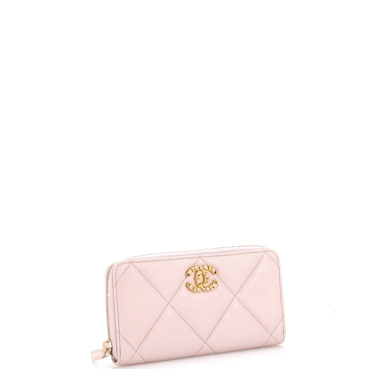 19 Zip Around Wallet Quilted Lambskin Long - Deep Luxury