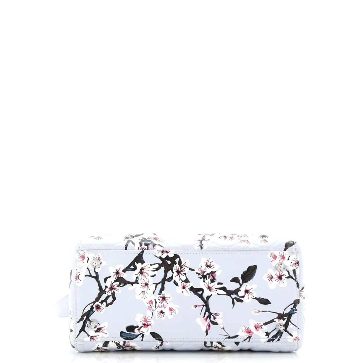 Lady Dior Bag Cannage Quilt Floral Printed Lambskin Medium - Deep Luxury