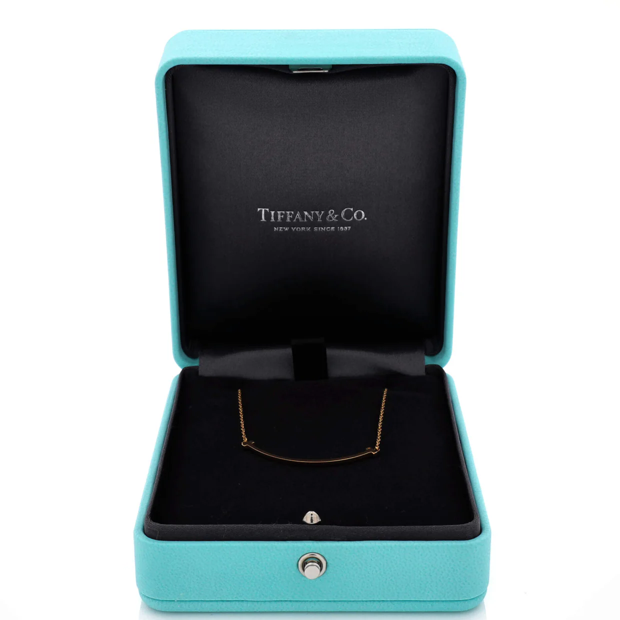 T Smile Pendant Necklace 18K Yellow Gold Large - Deep Luxury
