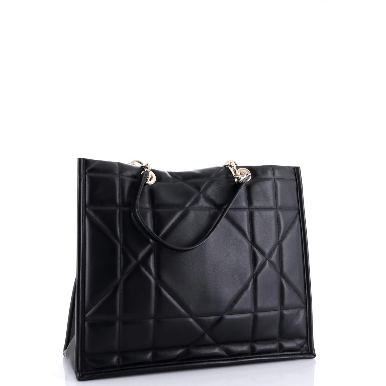 Essential Tote Archicannage Quilt Calfskin Large - Deep Luxury