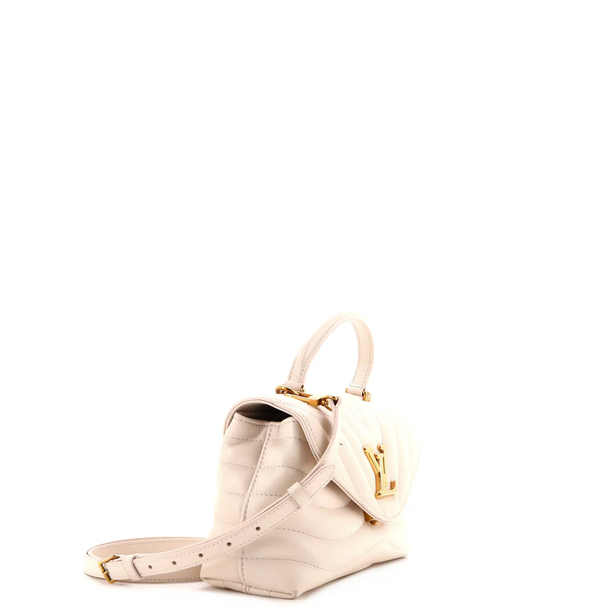 New Wave Hold Me Top Handle Bag Quilted Leather - Deep Luxury