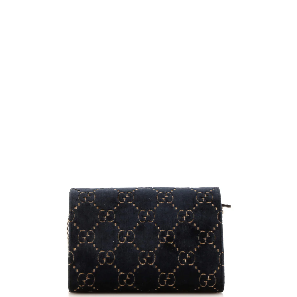 Dionysus Chain Wallet GG Velvet Small - Deep Luxury