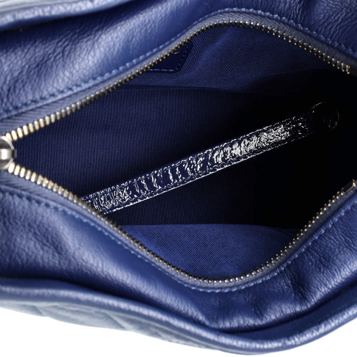 Gabrielle Hobo Quilted Goatskin and Patent Small - Deep Luxury