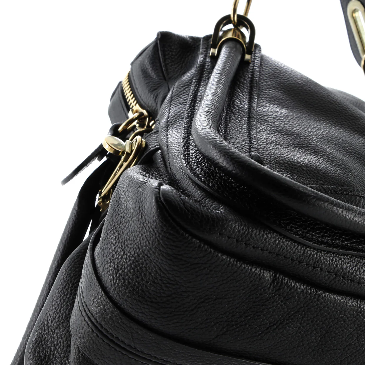 Paraty Top Handle Bag Leather Medium - Deep Luxury