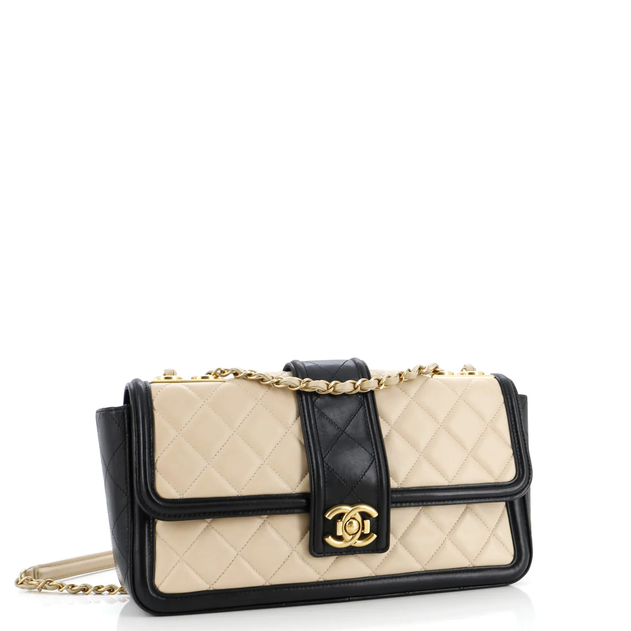 Elegant CC Flap Bag Quilted Lambskin Jumbo - Deep Luxury