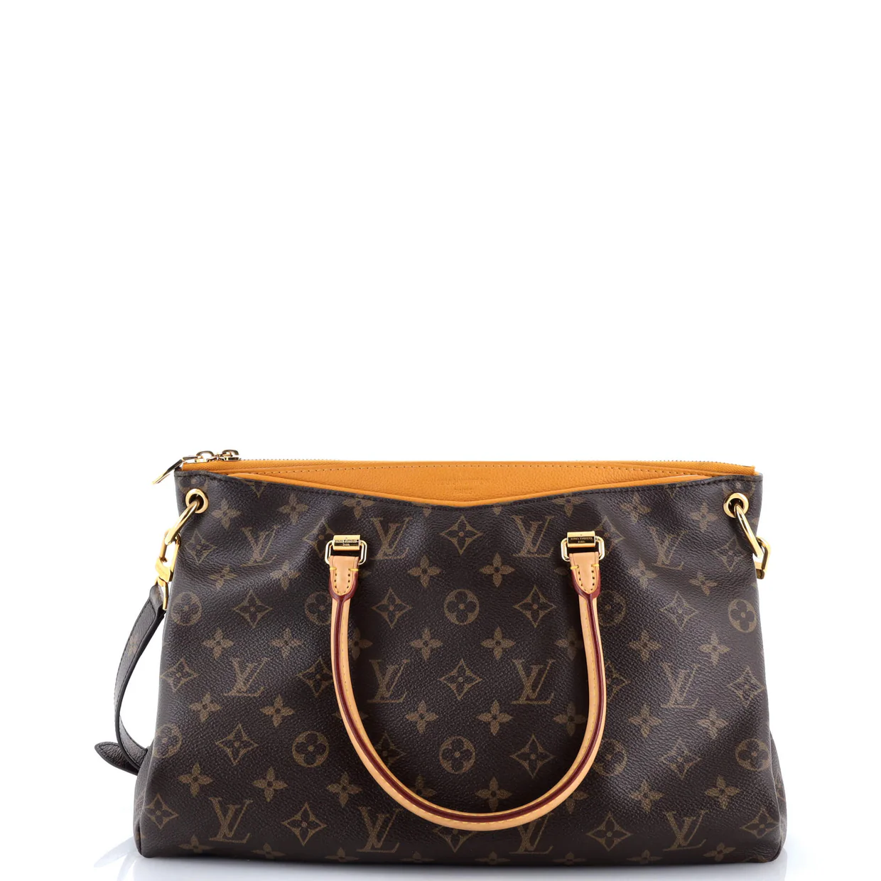 Pallas Tote Monogram Canvas with Leather - Deep Luxury
