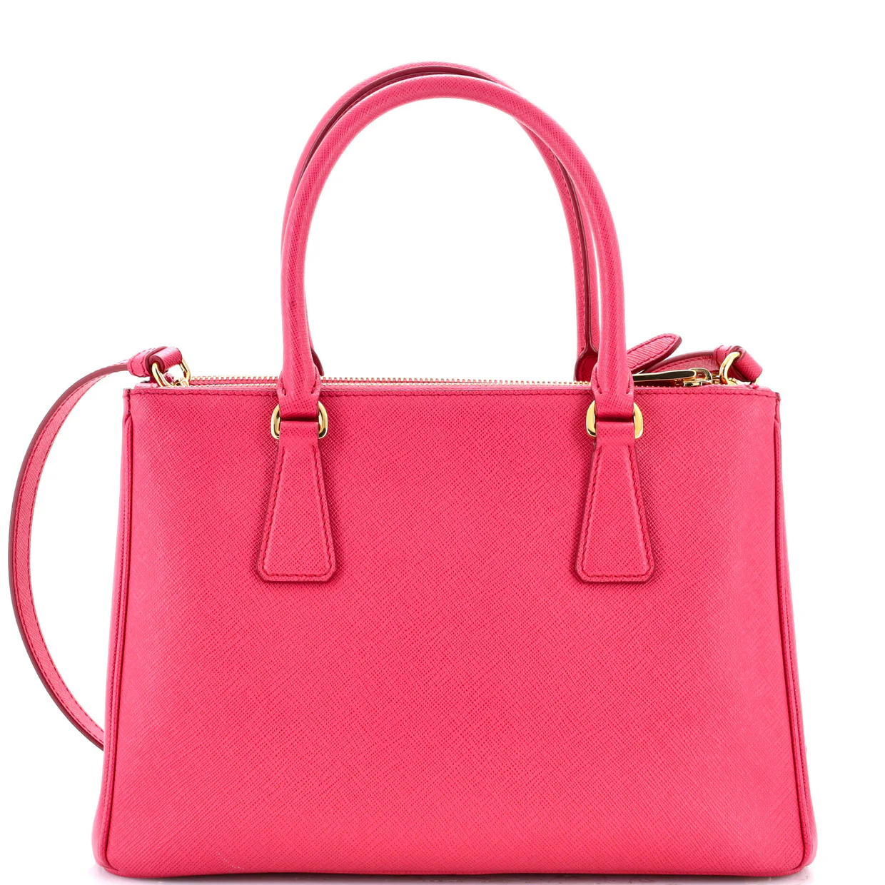Galleria Double Zip Tote Saffiano Leather Small - Deep Luxury