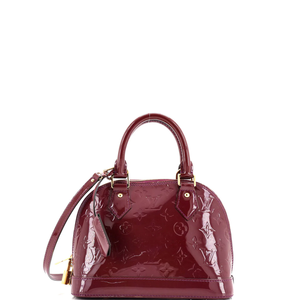 Alma Handbag Monogram Vernis BB - Deep Luxury