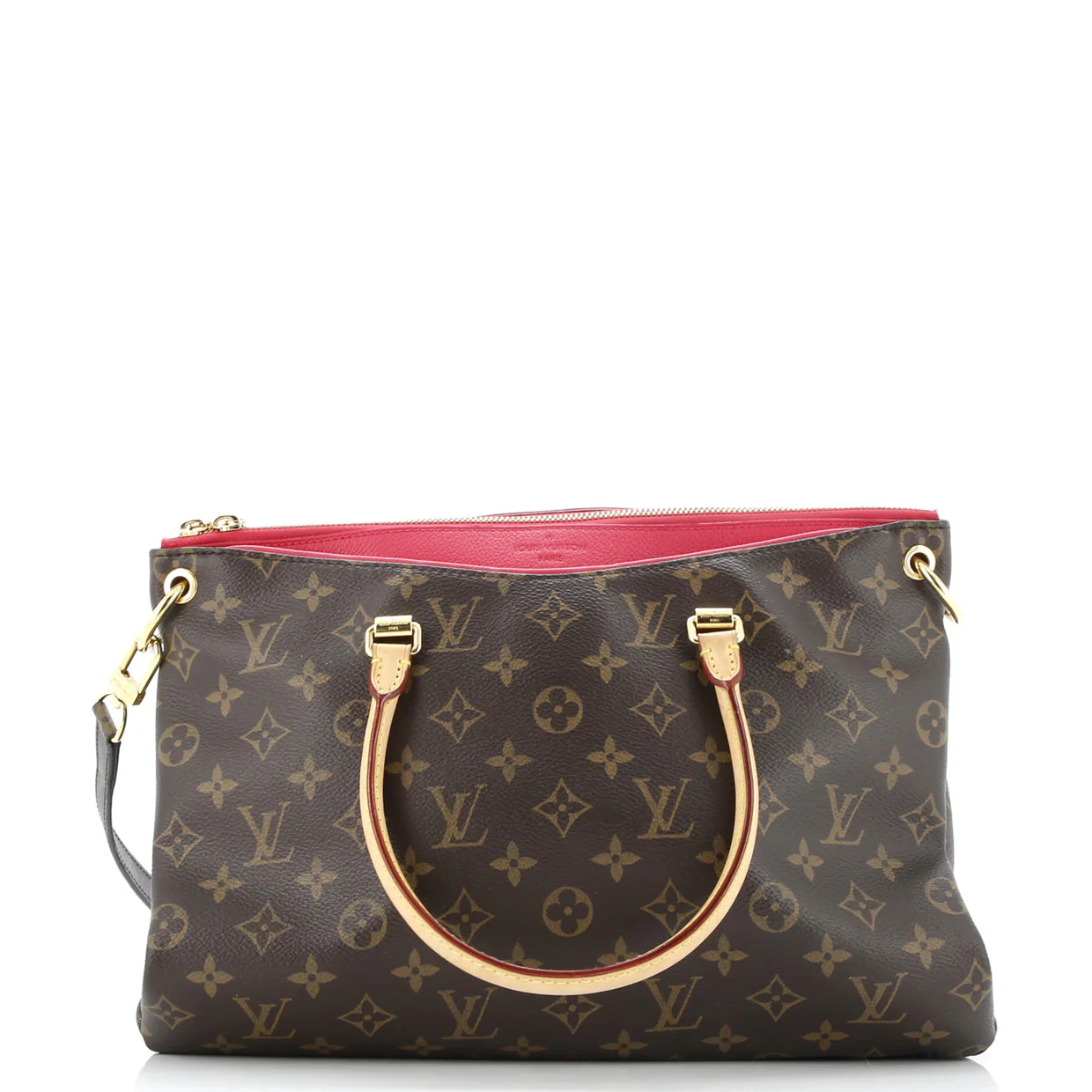 Pallas Tote Monogram Canvas with Leather - Deep Luxury
