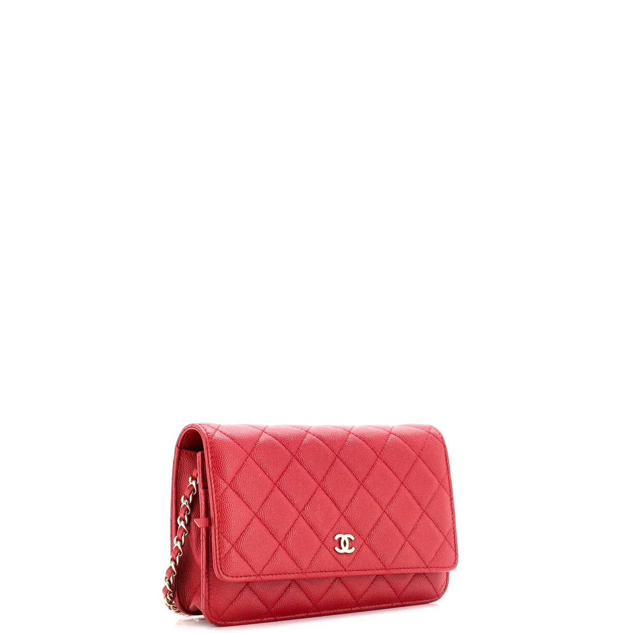 Wallet on Chain Quilted Caviar - Deep Luxury