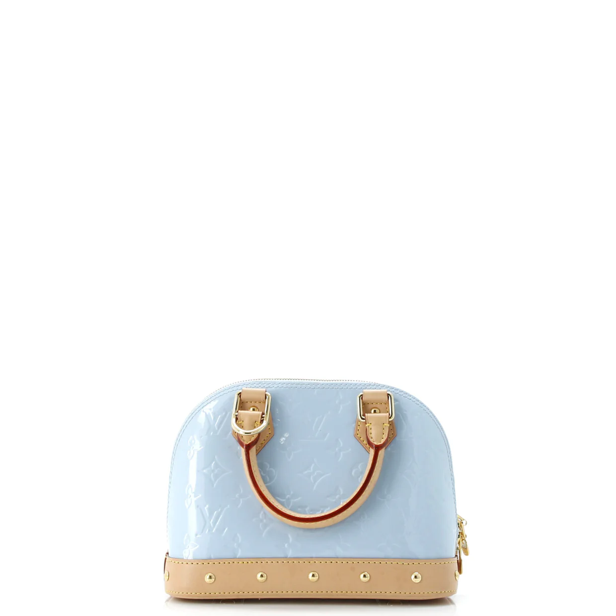 Alma Charm Chain Handbag Monogram Vernis BB - Deep Luxury