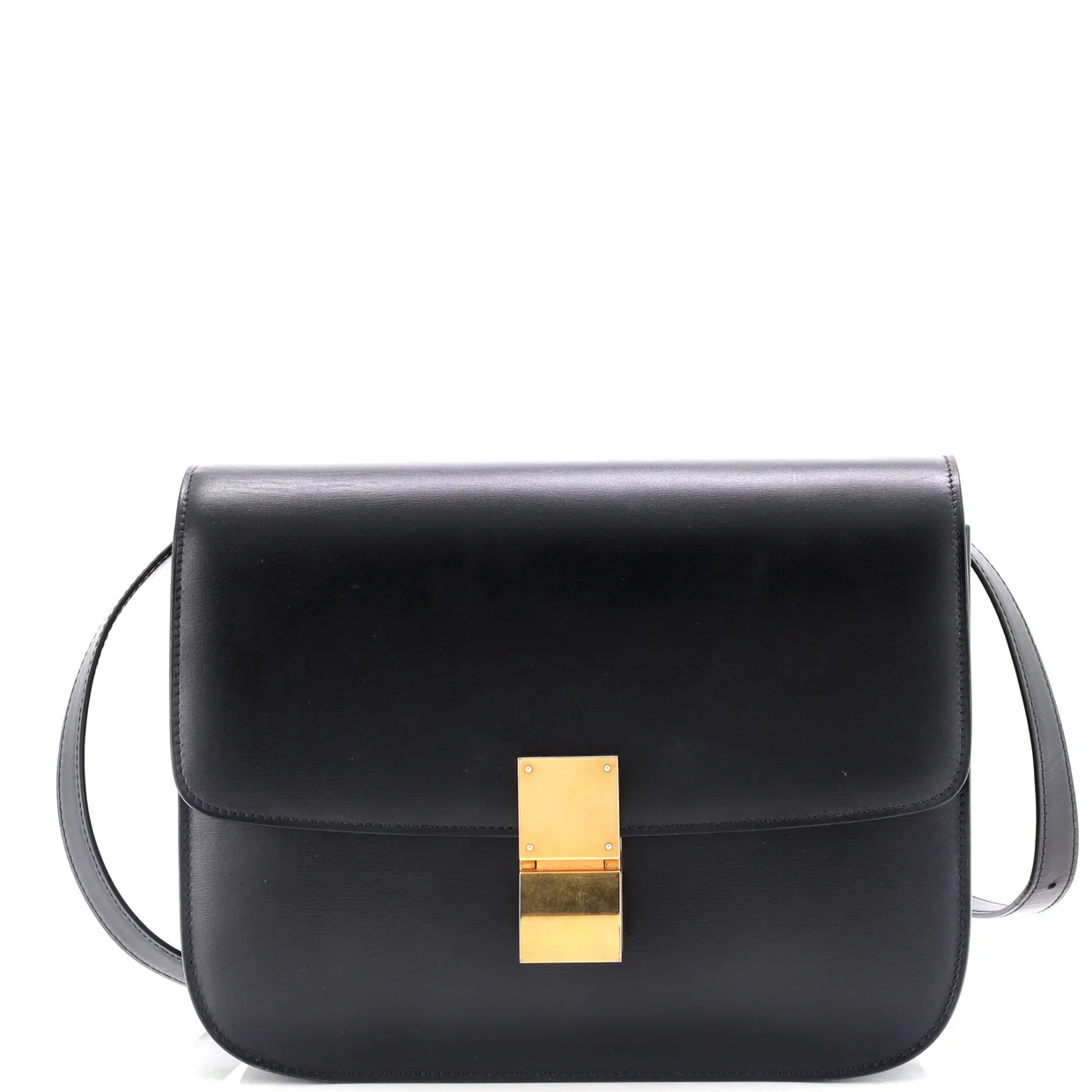 Classic Box Bag Smooth Leather Medium - Deep Luxury