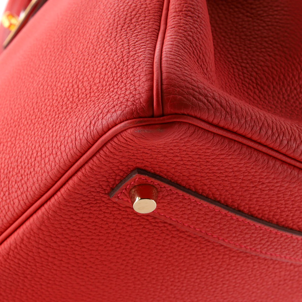 Birkin Handbag Geranium Togo with Gold Hardware 35 - Deep Luxury