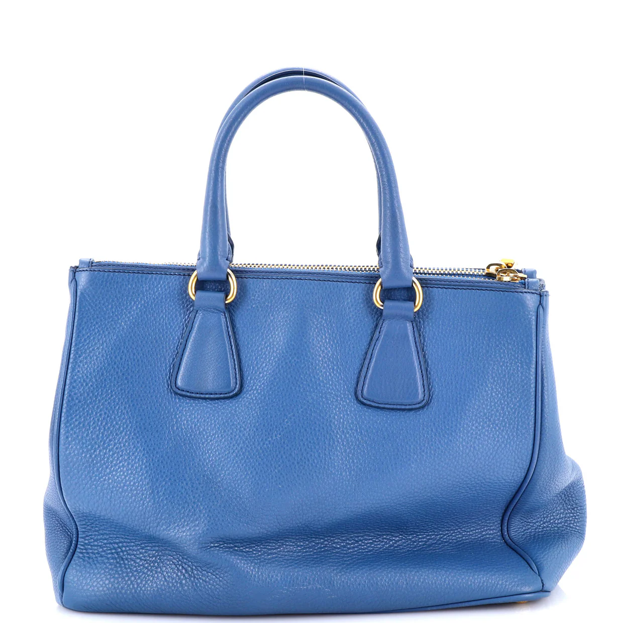 Double Zip Convertible Tote Vitello Daino Large - Deep Luxury