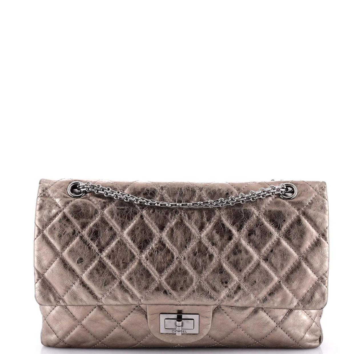 Reissue 2.55 Flap Bag Quilted Metallic Aged Calfskin 227 - Deep Luxury