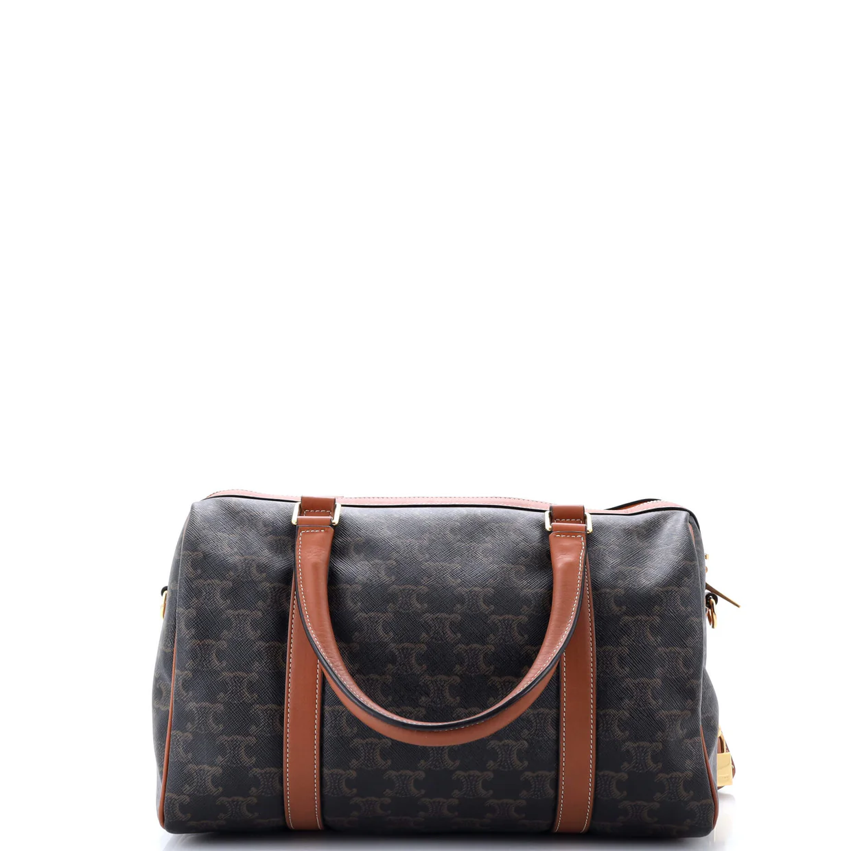 Boston Bag Triomphe Coated Canvas Medium - Deep Luxury