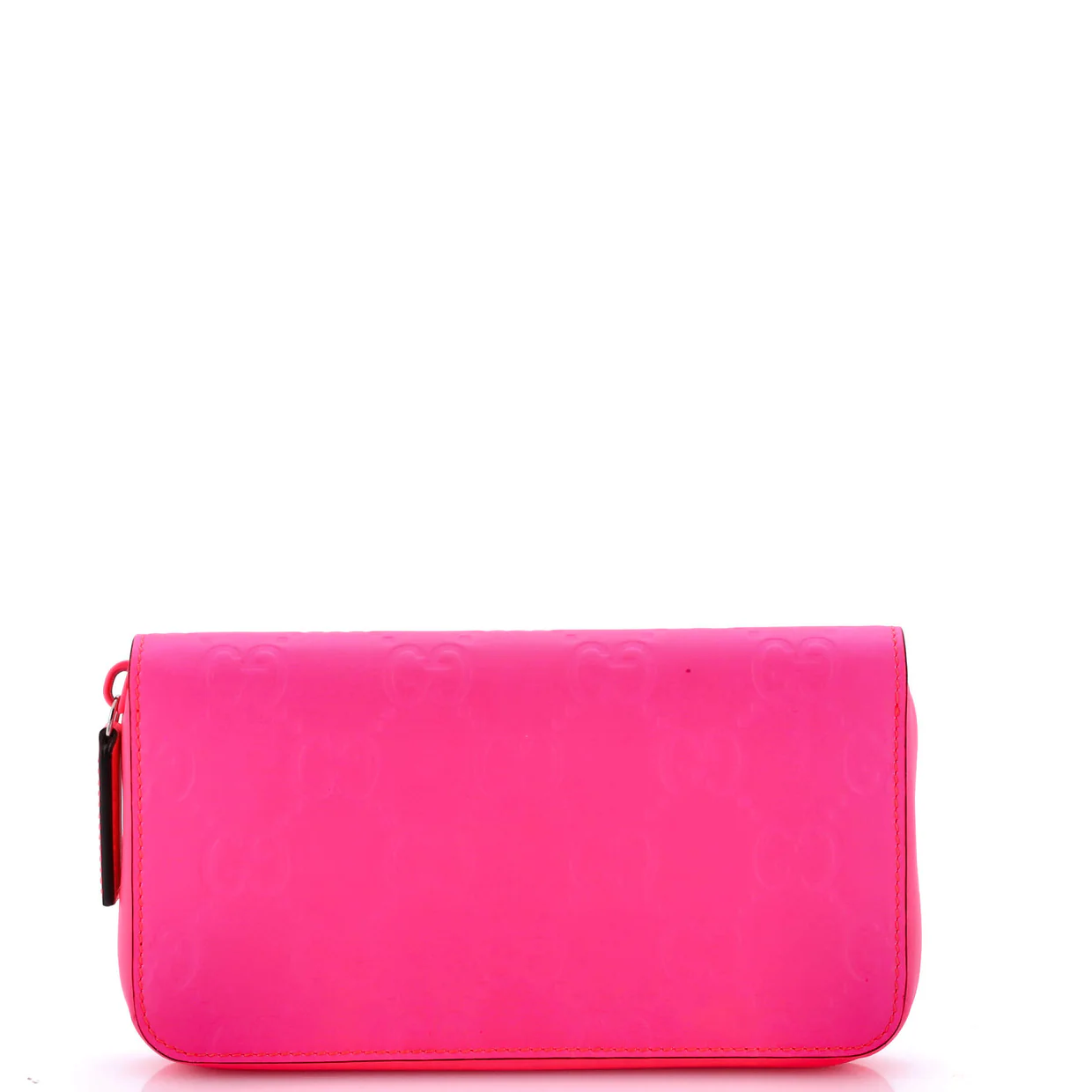 Zip Around Wallet GG Rubber Effect Leather - Deep Luxury